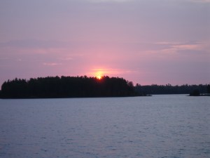 Lake Insula sunset