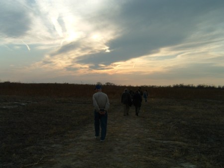 Dad, age 90, in Nebraska, viewing the Lesser Sandhill Crane migration. He lived to see this wonderful spectacle.