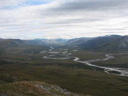 Noatak River, looking east, some of the most remote country in North America.