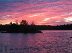 Lake Insula sunset, 2009.